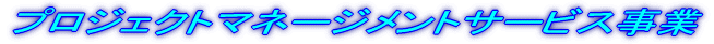 �v���W�F�N�g�}�l�[�W�����g�T�[�r�X���� 